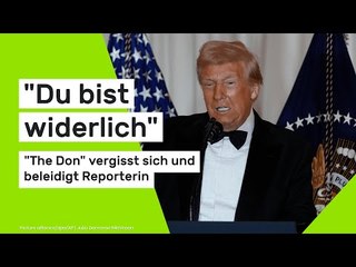"Du bist widerlich" - "The Don" vergisst sich und beleidigt Reporterin
