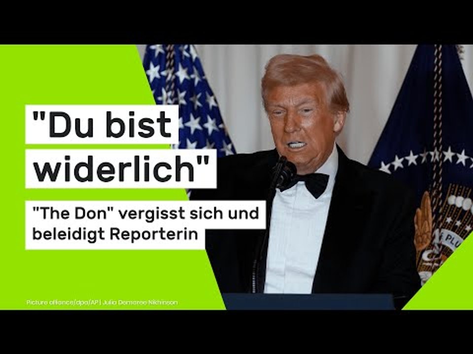 'Du bist widerlich' - 'The Don' vergisst sich und beleidigt Reporterin