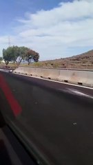 Importantes retenciones en la TF-1 por el vuelco de un coche