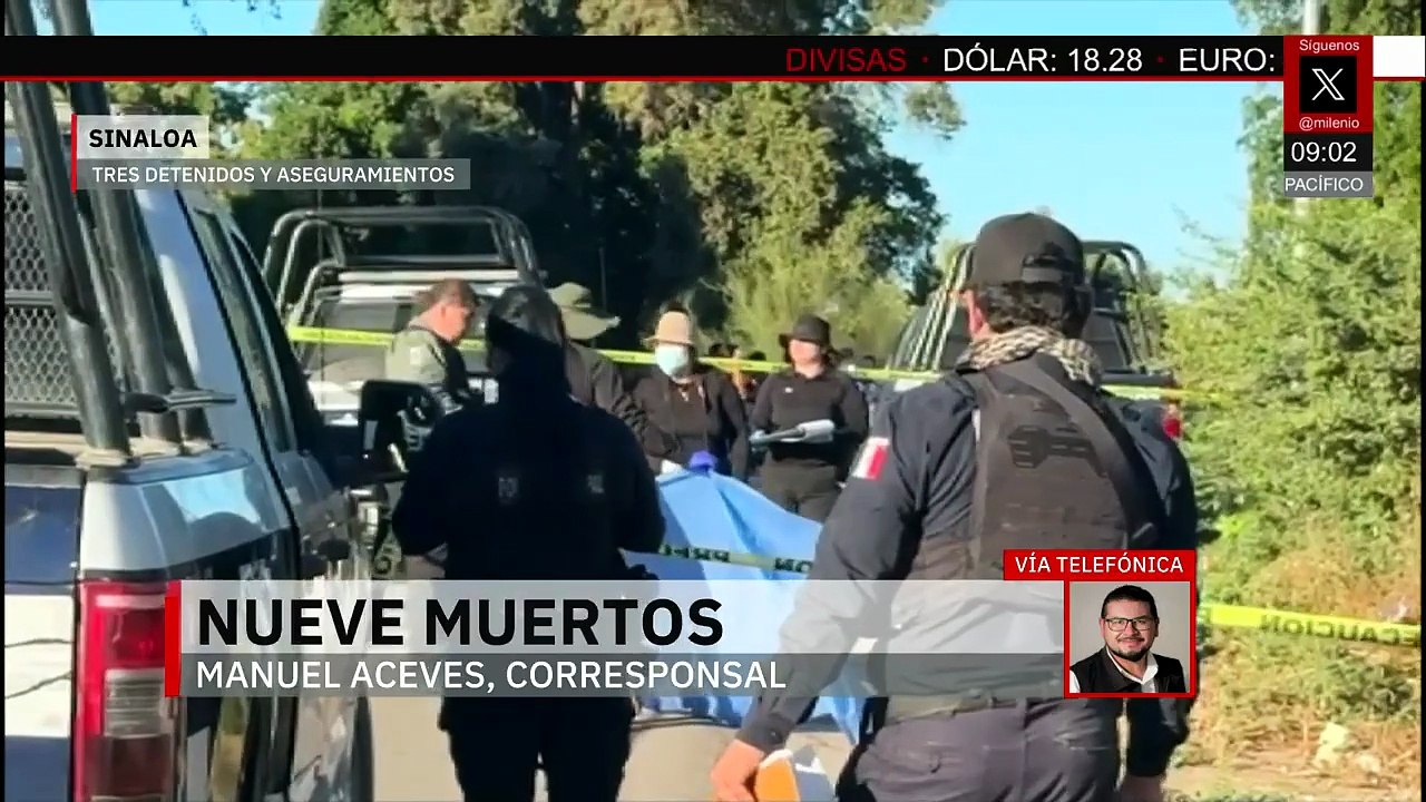 Jornada violenta en Sinaloa deja 9 muertos en diversos municipios