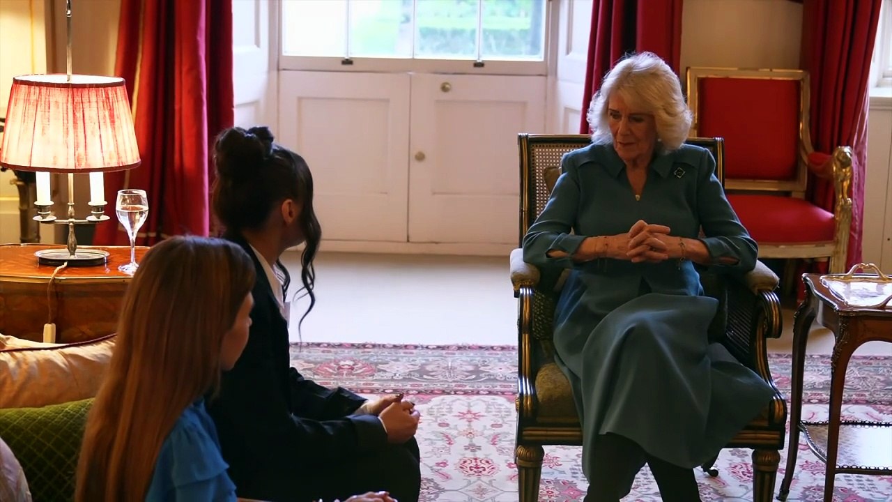 Queen Camilla speaks to women affected by economic abuse