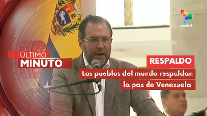 Gil: Los pueblos del mundo salieron a respaldar la paz de Venezuela