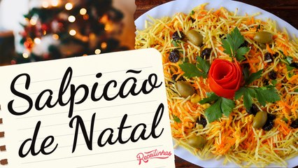 O MELHOR SALPICÃO DE NATAL! Receita Cremosa com Frango, Maçã e Batata Palha Crocante