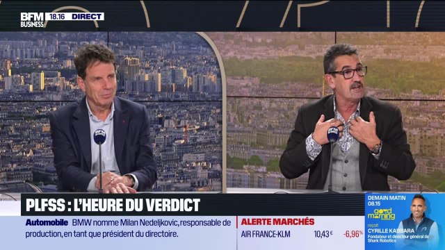 Frédéric Souillot (Force Ouvrière) et Geoffroy Roux de Bézieux (MEDEF) : PLFSS, le vote est imminent - 09/12