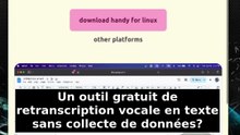 Un outil gratuit de retranscription vocale en texte sans collecte de données ?