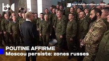 Poutine à l'Ukraine et aux Européens: Donbass et territoires pris par Moscou sont toujours russes