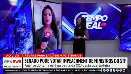 Lei do Impeachment: Senado deve votar novas regras para saída de ministros do STF | TEMPO REAL