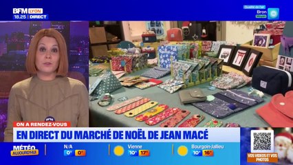 BFM Lyon en direct du marché de Noël des créateurs à Jean Macé