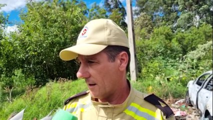 Vítima carbonizada em Peugeot seria um homem, diz Subtenente