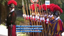 Zelenskyy seeks backing from Pope Leo XIV and Meloni as he refuses ceding Ukrainian land to Russia