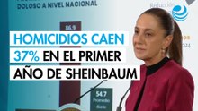 Homicidios caen 37% en el primer año de Sheinbaum