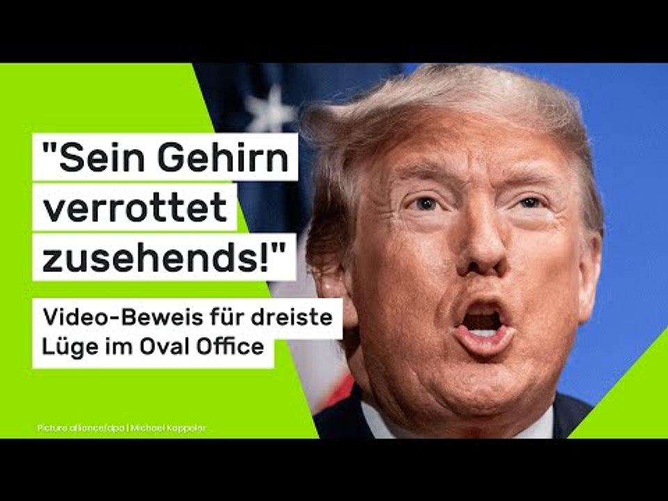 Trump dement und senil?: 'Sein Gehirn verrottet zusehends!' Beweis für dreiste Lüge im Oval Office