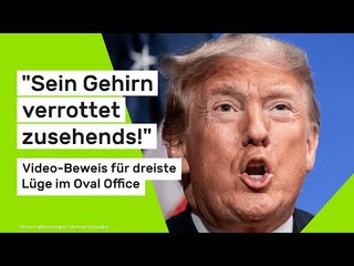 Trump dement und senil?: "Sein Gehirn verrottet zusehends!" Beweis für dreiste Lüge im Oval Office
