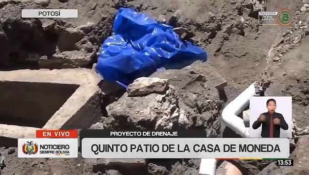 Casa de la Moneda en Potosí realiza trabajos de drenaje preventivos