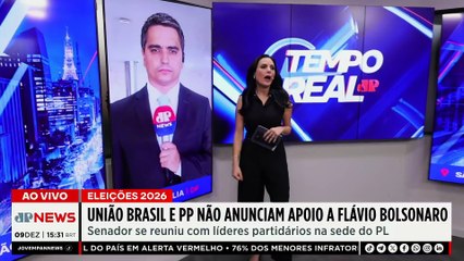 União Brasil e PP não anunciam apoio a Flávio Bolsonaro para Presidência | TEMPO REAL