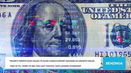 Trump's Tariffs Have Failed To Slow China's Export Machine As Growth Holds Firm At 5%: 'Hard To See This Last Though,' Says Leading Economist
