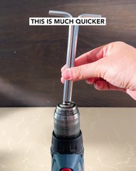 Drill hack to neatly roll ropes