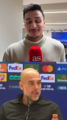Reacción en la sala de prensa del Bernabéu al "que mee con la suya" de Pep Guardiola