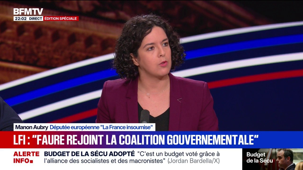 Budget de la Sécu adopté: pour Manon Aubry, députée européenne (LFI), "ce n'est pas un budget de gauche"