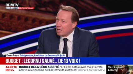 Pour Denis Payre, entrepreneur, le vote du budget de la Sécu "est une insulte et une gifle à nos partenaires européens"