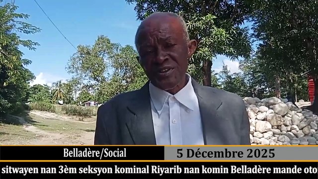 Sitwayen nan 3èm seksyon Riyarib nan Belladère mande leta rezoud pwoblèm dlo ki gen nan zòn nan