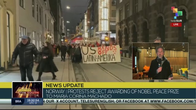 Norway | Protests erupted in rejection of Maria Corina Machado receiving Nobel Peace Prize