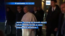 Pope Leo says Trump is trying to 'break apart' Europe-US alliance