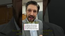 Ricardo Nunes critica empresas de ônibus após paralisação: 'Irresponsáveis' #shorts