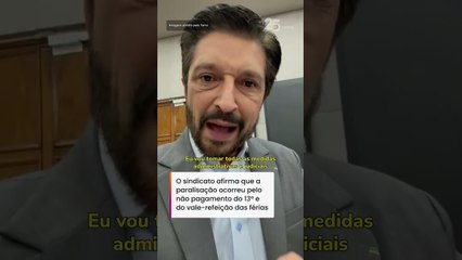 Ricardo Nunes critica empresas de ônibus após paralisação: 'Irresponsáveis' #shorts