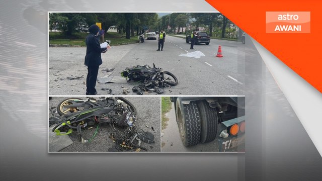 Bapa maut selepas motosikal bertembung lori tangki