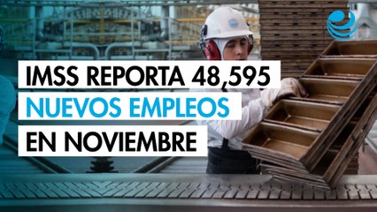 Empleo en México: IMSS registró 48,595 nuevos puestos formales en noviembre