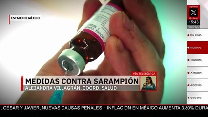 Alejandra Villagrán aborda la situación del Estado de México con respecto al sarampión