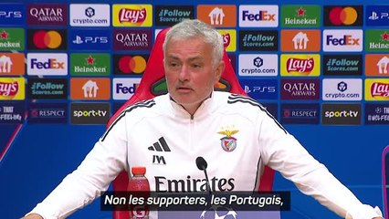 Benfica - Mourinho répond aux rumeurs d'un retour au Real