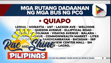 PCG, may libreng sakay sa kanilang mga bus ngayong araw hanggang bukas sa kabila ng transport strike