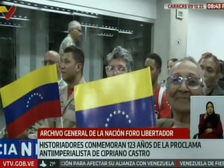 Historiadores conmemoraron los 123 años de la proclama de Cipriano Castro