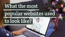 What the most popular websites used to look like?