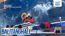 Mga tripulanteng sakay ng fishing vessel na nasiraan sa Nogas Island, sinagip | Balitanghali