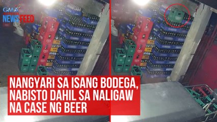 Nangyari sa isang bodega, nabisto dahil sa naligaw na case ng beer | GMA Integrated Newsfeed