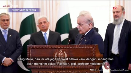 Depan Presiden Prabowo! PM Pakistan Kutip Kata-Kata dari Sapardi Djoko Damono