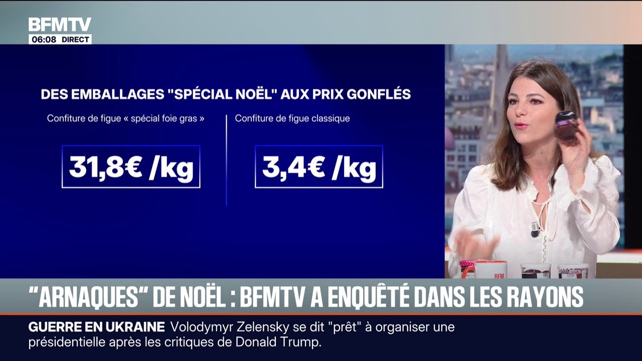 Repas de fêtes: attention aux produits "spécial Noël" souvent plus coûteux que les produits habituels