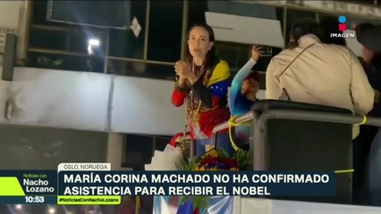 ¿Dónde está María Corina Machado a una horas de que le entreguen el Nobel de la Paz?