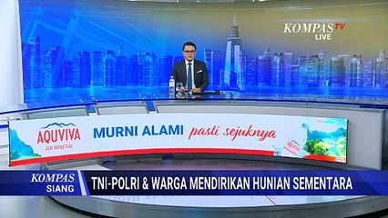 TNI-Polri dan Warga Gotong Royong Dirikan Hunian Sementara untuk Korban Bencana di Tapsel