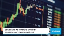 Gold Slips As Traders Unwind Positions After Fed Rate Cut