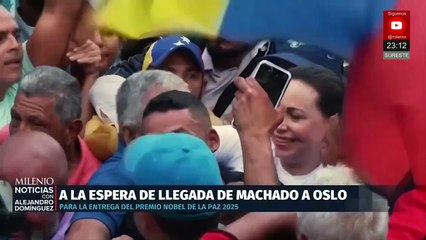 Noruega se prepara para la entrega del Nobel de la Paz a Corina Machado
