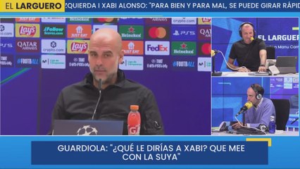 "Xabi responde con monosílabos y Guardiola ya va ganando 5-0"