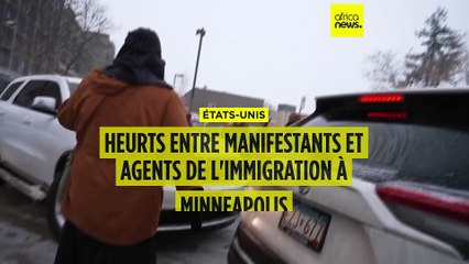 USA :  heurts entre agents de l'immigration et manifestants à Minneapolis