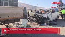 Malatya’da feci kaza! Hafif ticari araç TIR’a arkadan çarptı: 3 ölü