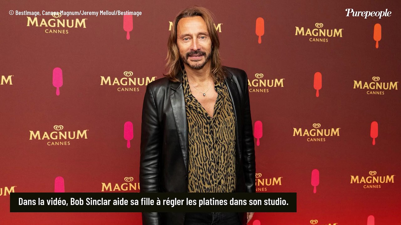 "Tu me laisses pas le temps de..." : Bob Sinclar en désaccord avec sa fille Paloma qui marche sur ses pas, vidéo d'un père très investi !