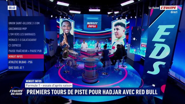 Hadjar a effectué ses premiers tours avec Red Bull - F1