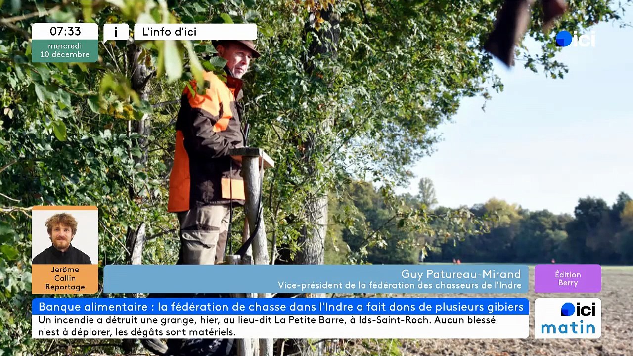 10/12/2025 - ici matin par ici Berry en vidéo